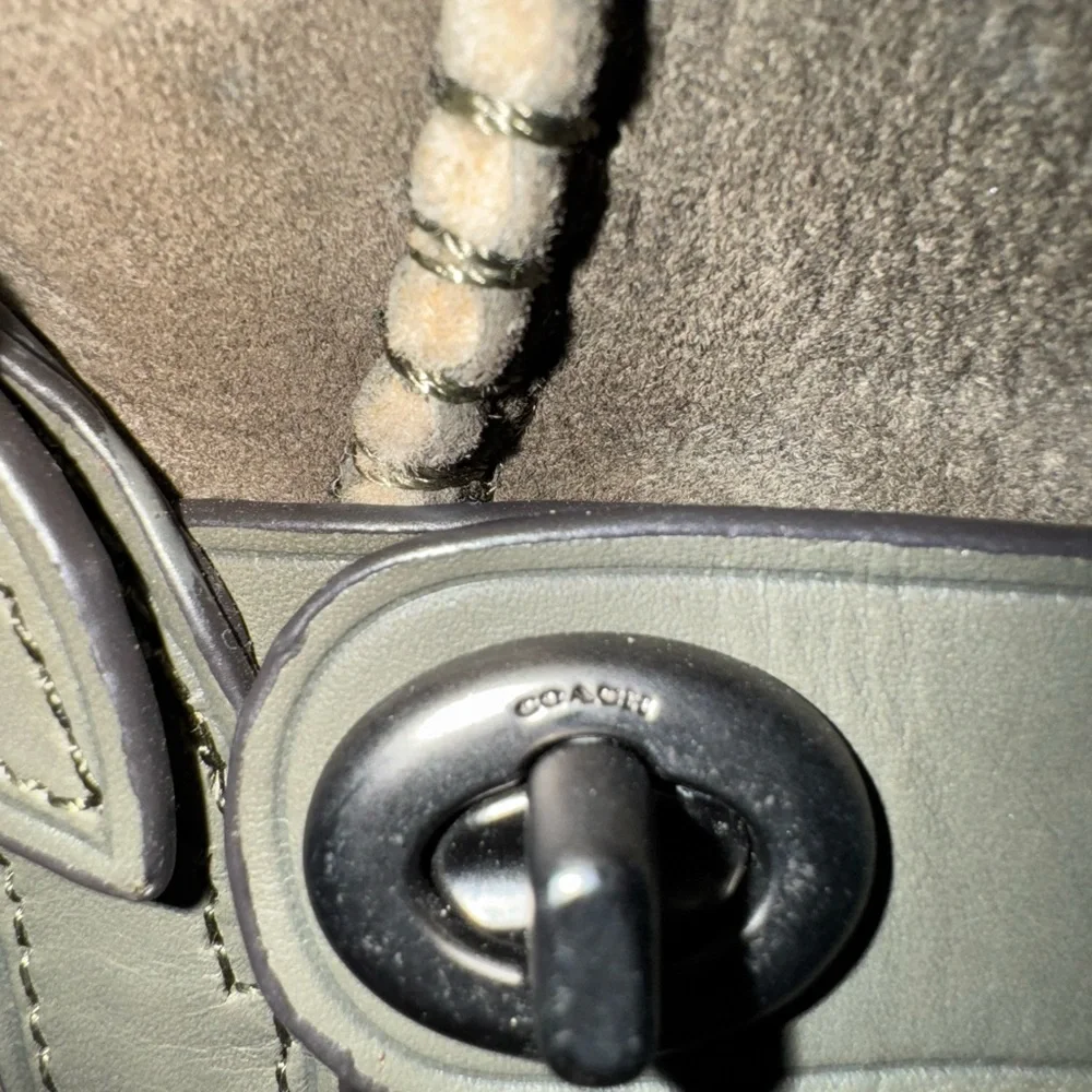 COACH  Shearling-Lined Moto Boots Suede size 8 NEW NIB - Picture 6 of 14